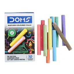 Doms Non-Toxic Multi Color Chalk, 7208 (Pack of 1 Box)-28