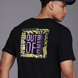 HRX by Hrithik Roshan Pure Cotton Typography Printed Lifestyle T-shirt-image-76