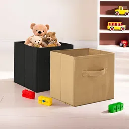 Kuber Industries Black & Beige 2 Pieces Drawer Organisers-13