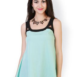 Belle Fille Green Top-image-72