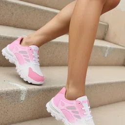COGS Pink Mesh Casual Shoes-image-67