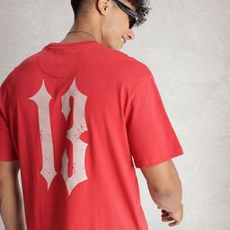 WROGN Typography Printed Drop-Shoulder Sleeves Oversized Pure Cotton T-shirt-image-63