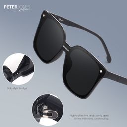Peter Jones Eyewear Unisex Oversized Sunglasses with Polarised Lens image 4