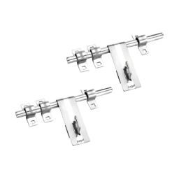 Legal L-459 2 PCS -14MMX3 ALDROP one tape SS Matte & Glossy  14x250 mm Latching Draw Hasp (Set of 2)-29