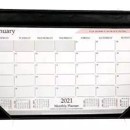 Sukesh Craft at-A-Glance Monthly Desk Pad Calendar Black-image-29