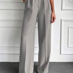 Next One Women Smart Loose Fit High-Rise Easy Wash Pleated Trousers-picture-45