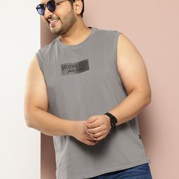 Sztori Plus Size Typography Printed Pure Cotton T-shirt-image-72