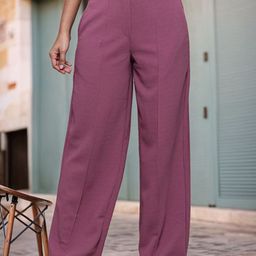 DressBerry Women Smart High-Rise Wrinkle Free Trousers-image-95