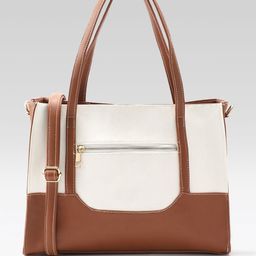 Mast & Harbour Colourblocked Shoulder Bag-13