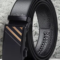 Roadster Men Textured Slim Vegan Leather Belt-image-80