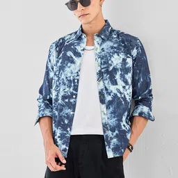 Snitch Tie And Dyed Pure Cotton Casual Shirt-picture-21