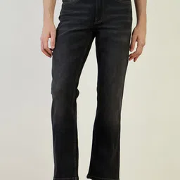 Iconic Men Bootcut High-Rise Mildly Distressed Stretchable Jeans-image-54