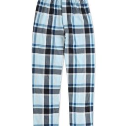Earth Conscious 100% Cotton Checked Lounge Pant - Sky Blue-image-70