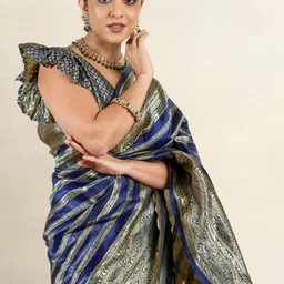 KALINI Woven Design Zari Saree-picture-10