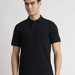 Reebok Men Solid Polo Collar Cotton T-shirt-image-37