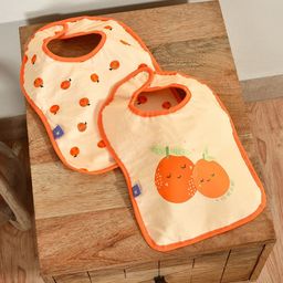 MiArcus Kids Pack of 2 Fruits Printed Cotton Bibs-image-96