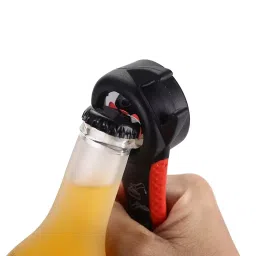 Amicicare 5-in-1 Bottle Opener Versatile Multi-Function Plastic and Steel Red, Black, 1xBTL-OPNR image 4