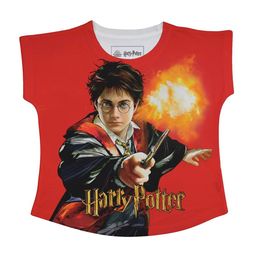 Harry Potter Red & Black Harry Potter Printed Printed Regular Top-picture-46