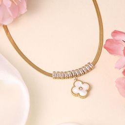 DressBerry Stone Studded Necklace-40