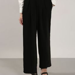 Vero Moda Women Flared High-Rise Pleated Trousers-picture-49
