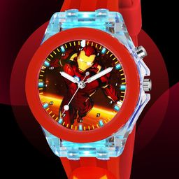 SWADESI STUFF Unisex Kids Dial & Bracelet Style Straps Analogue Watch MULTI RED IRONMAN-3