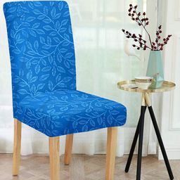 Cortina Set Of 8 Blue & White Printed Chair Covers-image-86
