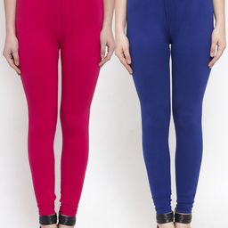 TAG 7 Women Pack Of 2 Solid Churidar Length Leggings-49