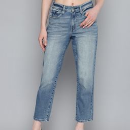 Levis Women 724 Straight Fit High-Rise Heavy Fade Stretchable Jeans-image-47