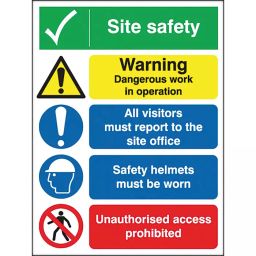 RS PRO 400x300mm PP English Safety Poster Model No 1812229-37