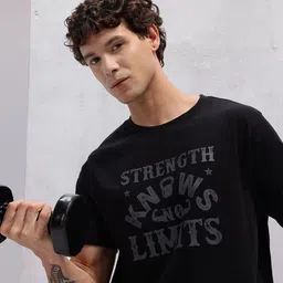 HRX by Hrithik Roshan Men Typography Printed Training T-shirt-image-98
