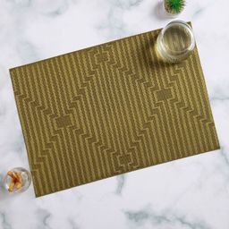 OBSESSIONS 6-Pcs Copper Printed Rectangle PVC Waterproof Dining Table Placemats-image-78