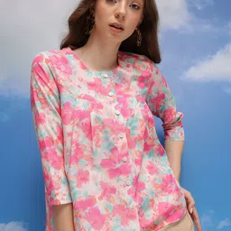 CORSICA Floral Print Crop Top-picture-39