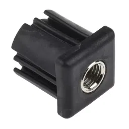 RS PRO Square Nylon Tube Insert, 1000kg Static Load Capacity Model No 2350975 (Bag of 4)-12