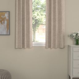 ROSARA HOME Beige Set of 2 Window Curtains-34