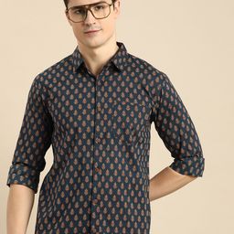 Anouk Men Relaxed Floral Printed Pure Cotton Casual Shirt-image-19