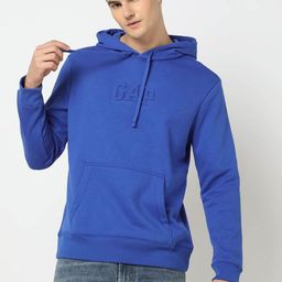 GAP Brand Logo Embossed Pullover Hooded Sweatshirt-image-22