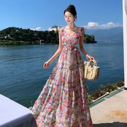 JC Mode Women Floral Print Maxi Gown Dress-image-95