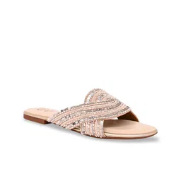 CAI Women Textured Open Toe Flats-picture-1