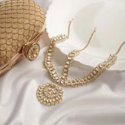 TEEJH Stone Studded Matha Patti-image-13