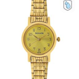 Sonata Women Gold-Toned Analogue Watch NK8976YM06W-47