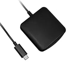 BSD INFOTECH Smart Card Reader connected to a computer or system via USB Black, ACR39U-U1-10