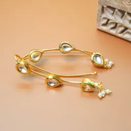 Anouk Gold-Plated Kundan Studded Contemporary Shaped Ear Cuff-32