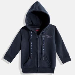 Gini and Jony Girls Navy Blue Solid Hooded Sweatshirt-image-37
