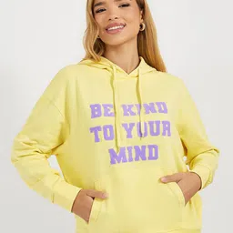 Styli Typography Printed Hooded Longline Sweatshirt-51