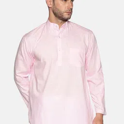 Sethukrishna Men Pink Solid Straight Kurta-picture-35