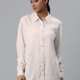 Marks & Spencer Women Off White Casual Shirt-picture-46