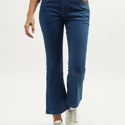 United Colors of Benetton Women Cotton Bootcut Jeans-picture-1