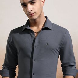 HIGHLANDER Men Slim Fit Opaque Casual Shirt-image-34