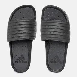 ADIDAS Unisex Self-Striped Rubber Adilette Boost Sliders-image-70