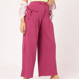 DressBerry Women Breezy Boho Bow-Detail Trousers-image-90